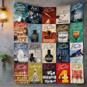 Agatha ChristieS Books Quilt Blanket  Limited Quilt Blanket